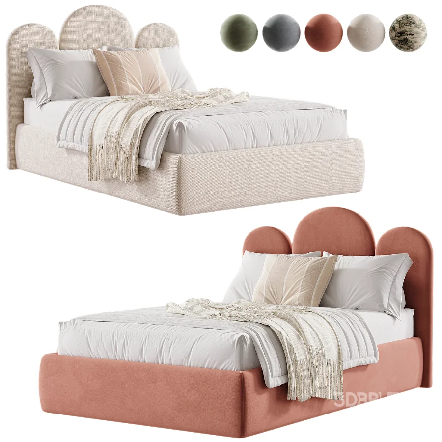 Upholstered Cloud Bed Image 1