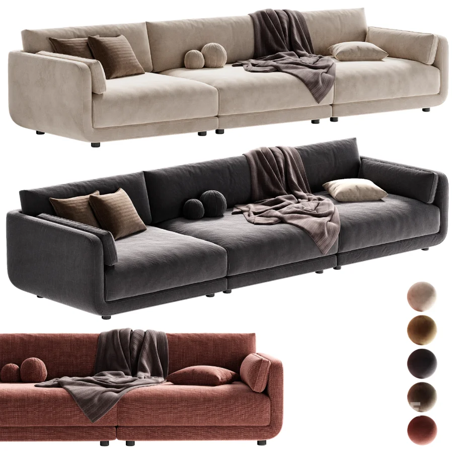 Naples Upholstered Sofa Image 3