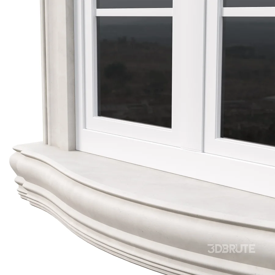 Architectural Classic Window 3D Model 17 Image 7