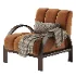 Boucle Ash Wood Accent Chair - Thumbnail 4