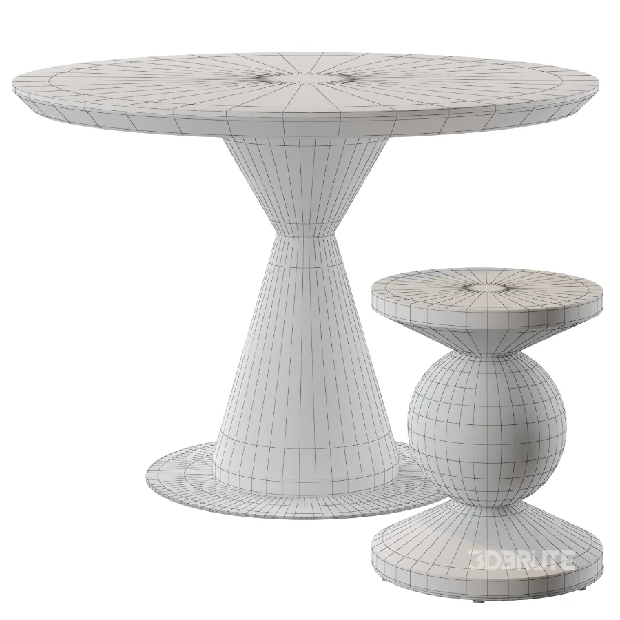 Apex Table & Circus Stool | Riva1920 Image 2