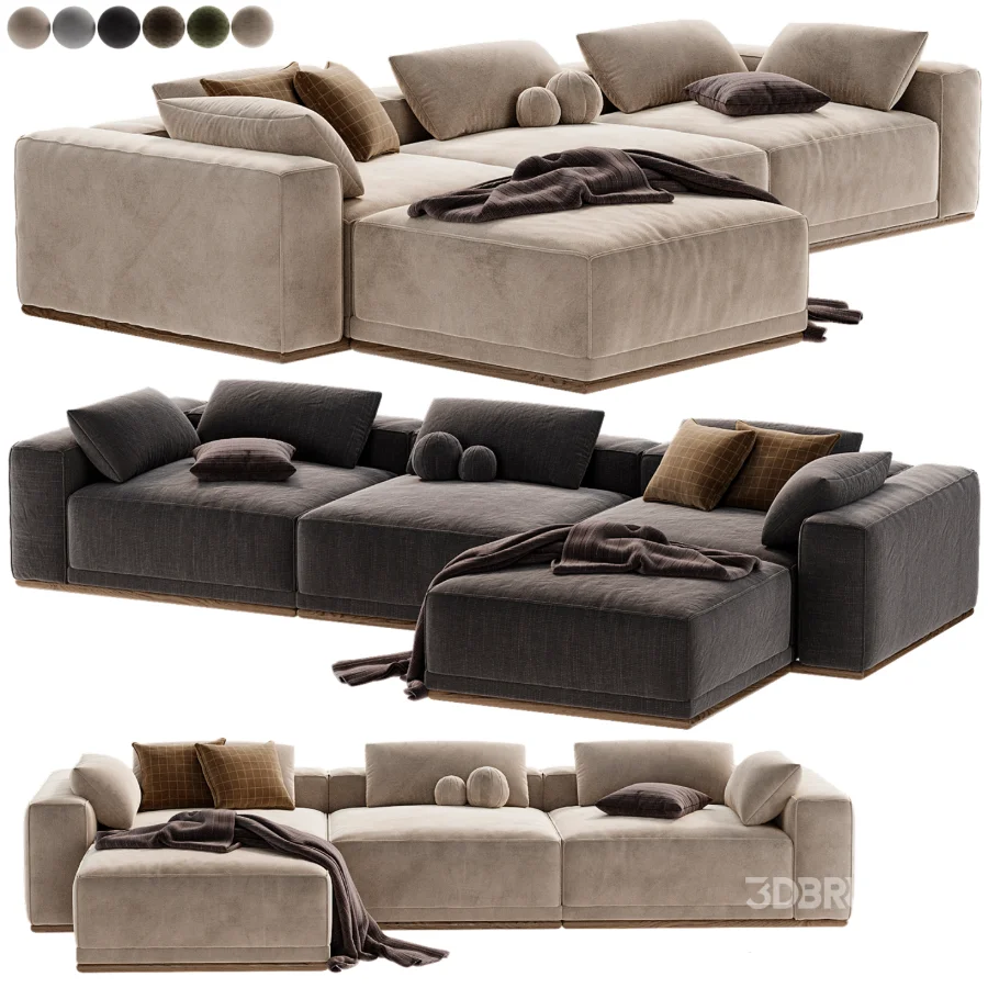 Yogi Sofa Chaise Sectional Image 5