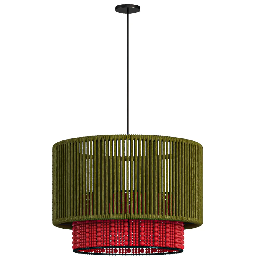 POLi Red Oliva Pendant Lamp Image 1