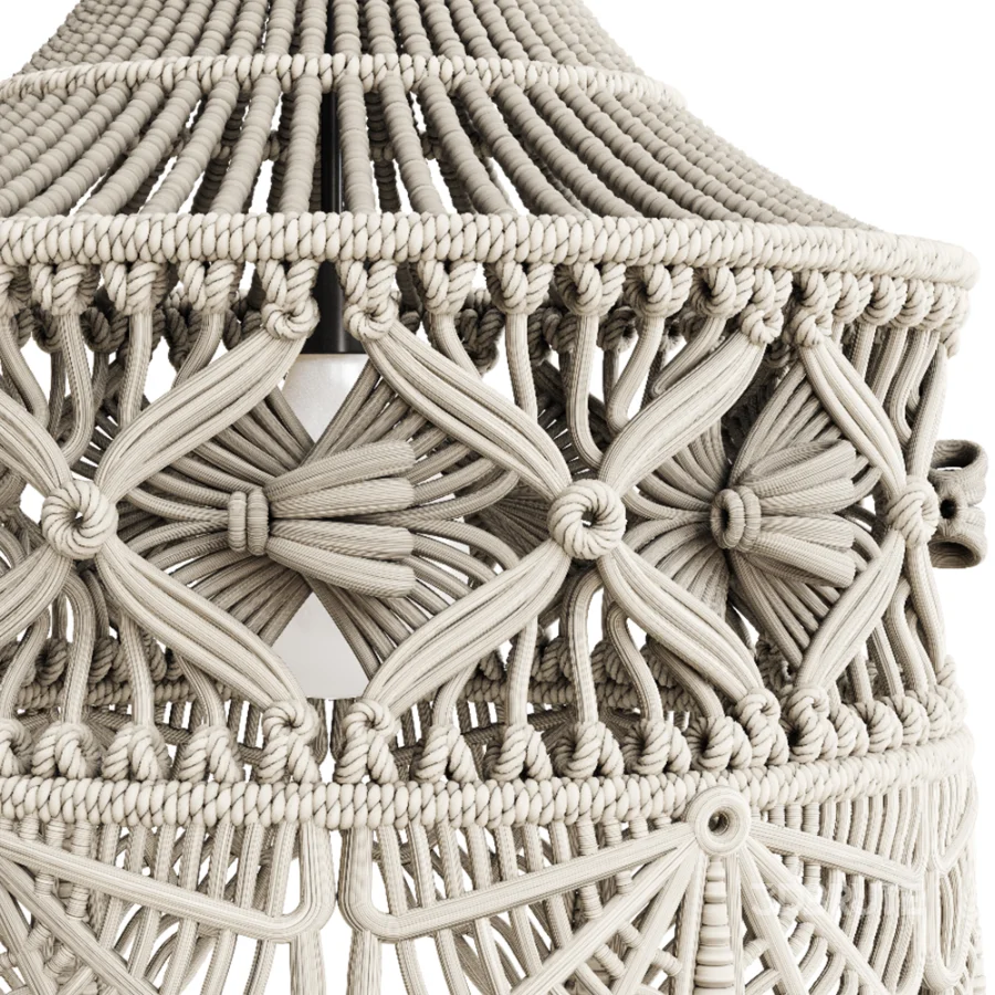 Macrame Pendant Lamp Image 3