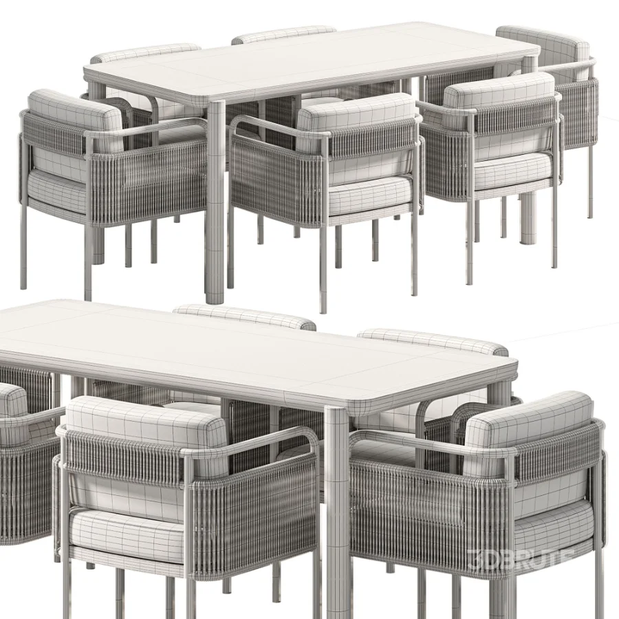 Garden Furniture Part Table Chairs Image 5