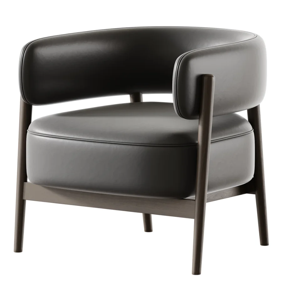Marvin brown chenille swivel chair Image 3