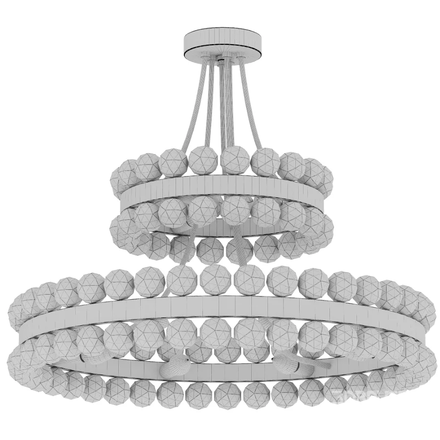 Bronze Modern Crystal Metal Chandelier Image 2
