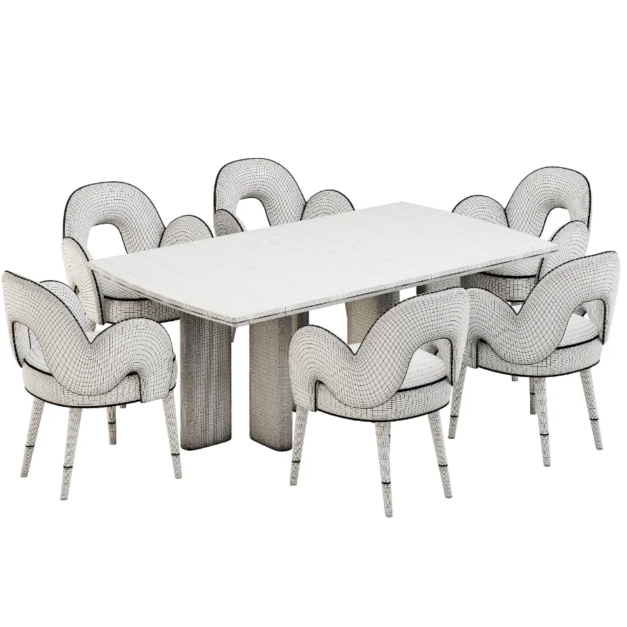 Dinning chair and table384 Image 2