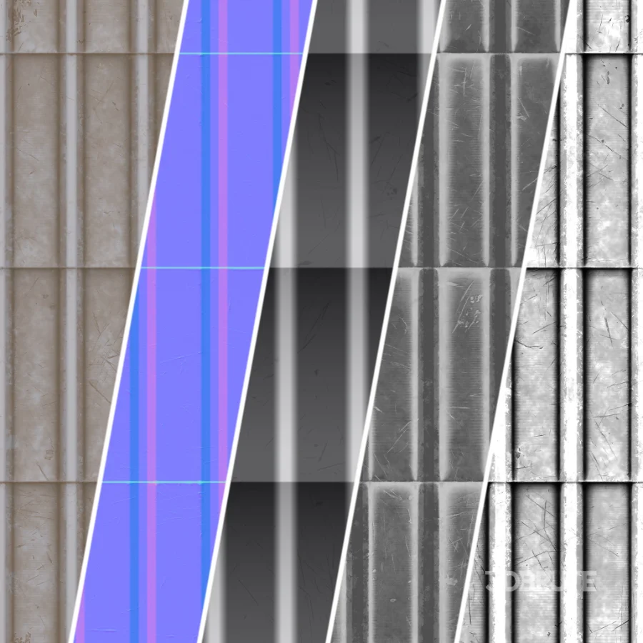 D250 Metal Roofing – Pbr 4k Seamless Image 3