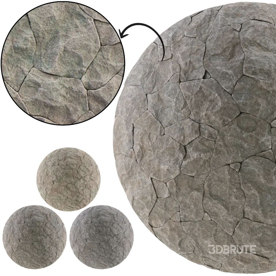 Stone Wall 51-01 (Seamless) Image 1