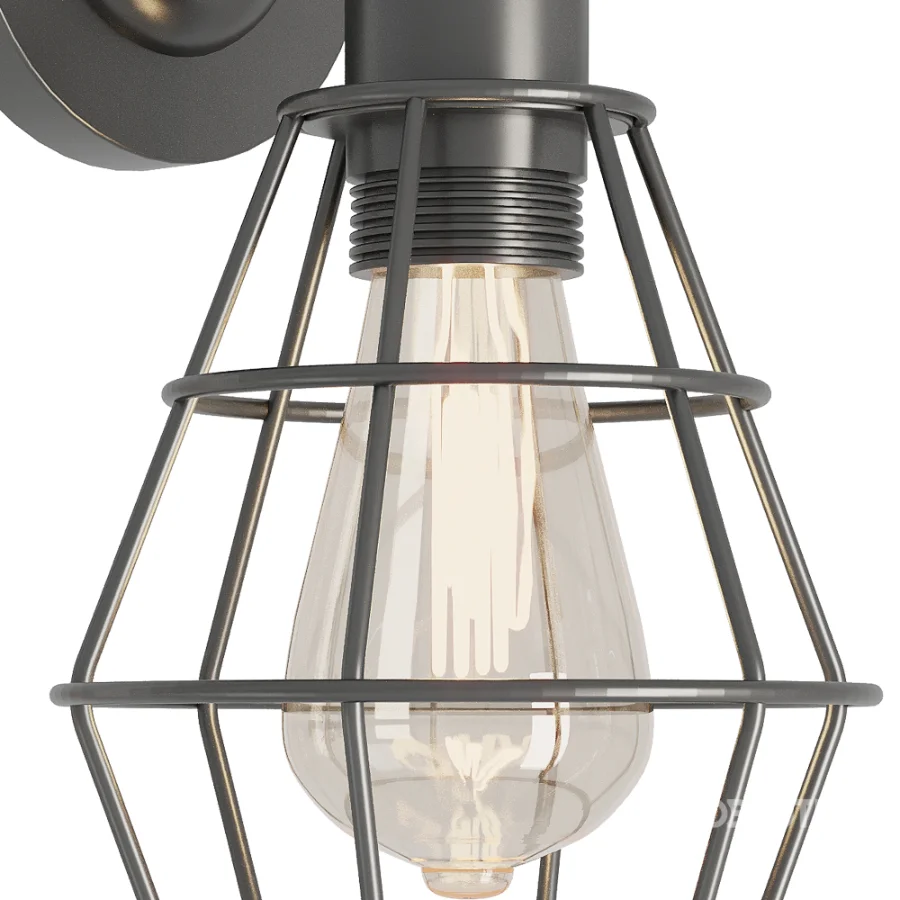 Wire Cage Wall Lamp Image 7