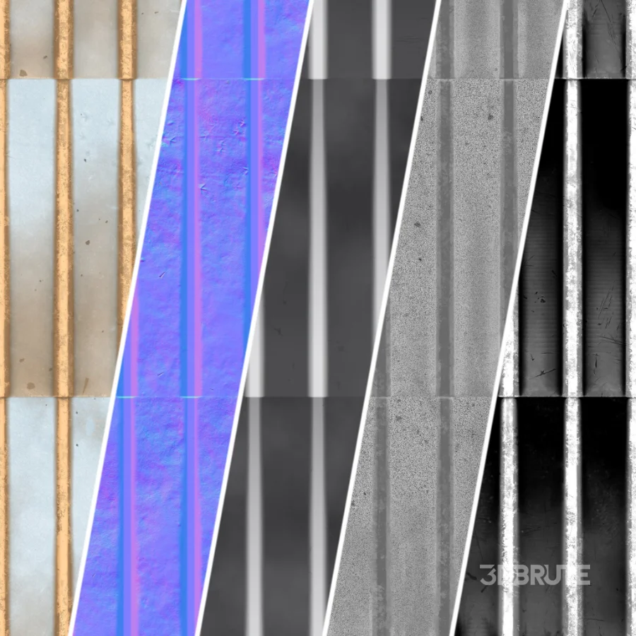 D251 Metal Roofing – Pbr 4k Seamless Image 5