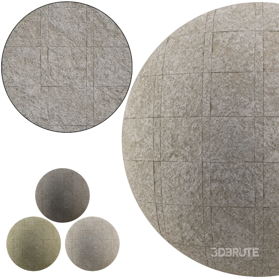 Split Face Stone wall 04 (Seamless) Image 1
