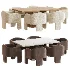 Milo Baughman Armchair and Dining Table - Thumbnail 1