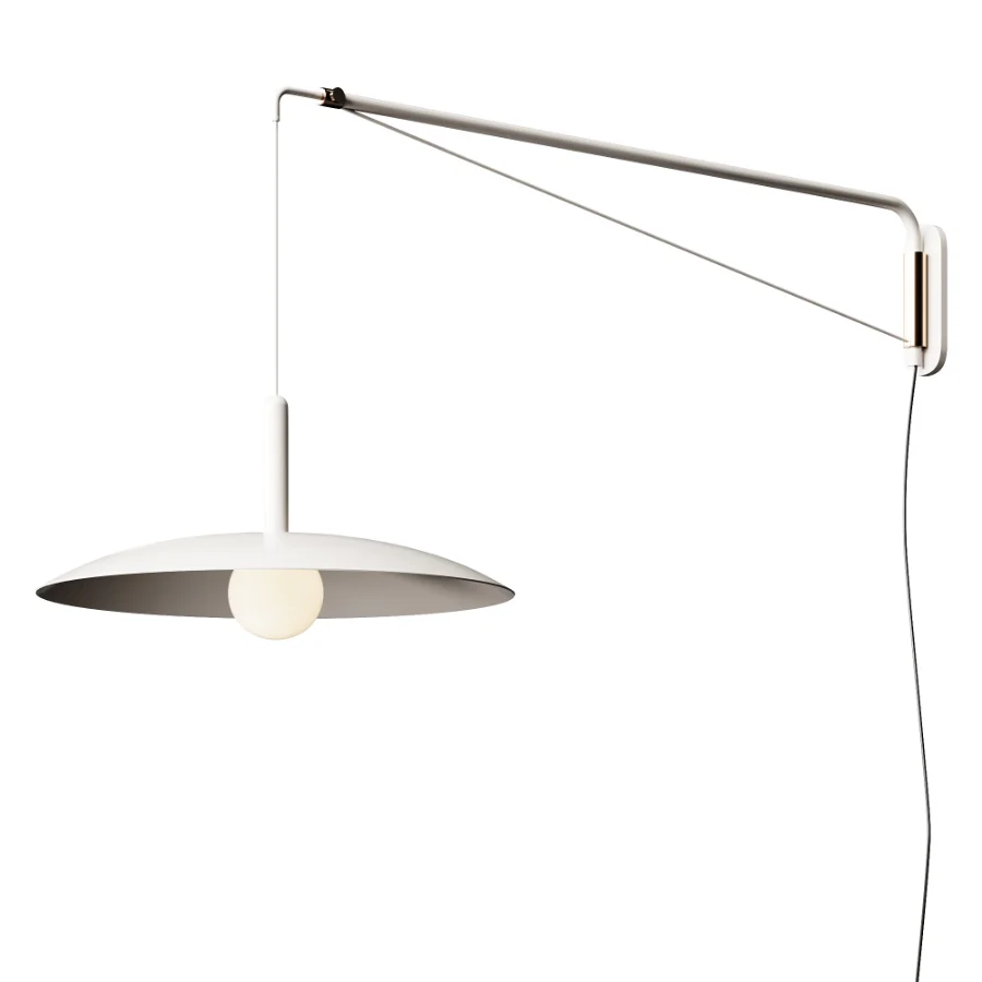 Cruz Minimalist Adjustable Plug In Wall Sconce Image 3
