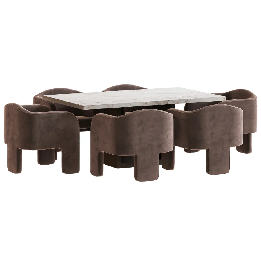 Milo Baughman Armchair and Dining Table Image 6