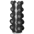 GEL GRIP Urethane Dumbbells Black - Thumbnail 4