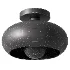French Bauhaus Cream Ceiling Light - Thumbnail 1