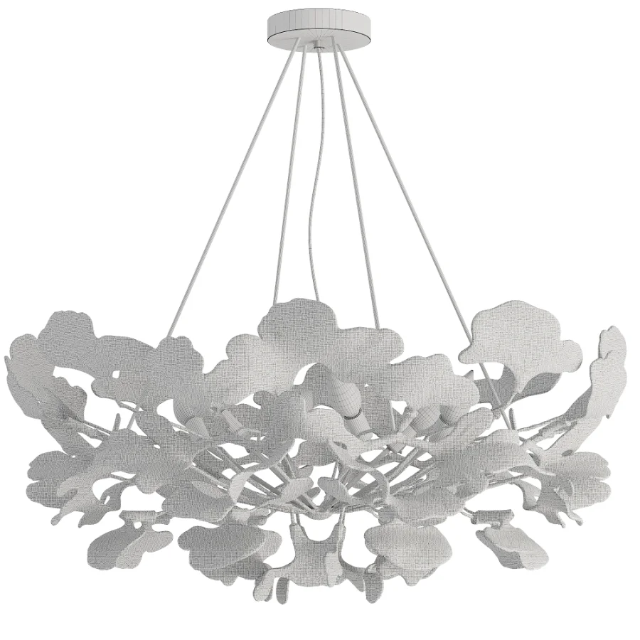 Ceramic Ginkgo Leaf Chandeliers Image 4