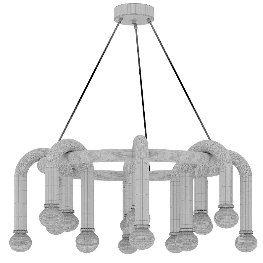 Whit Chandelier Image 4
