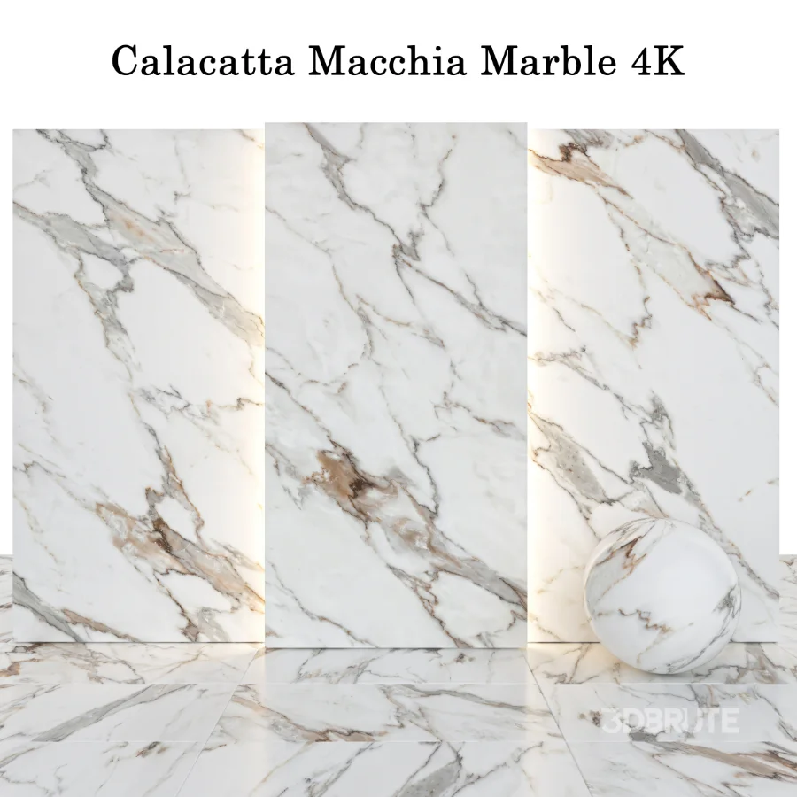 Stone 153 (Terrazzo Natrual, Macchia, Calacatta, Sahara Noir) Image 2
