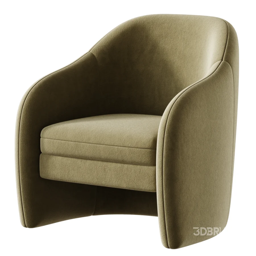 Sellner Upholstered Barrel Armchair Image 4