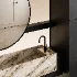 Modern Luxury Marble Bathroom Vanity with Round Mirror - Thumbnail 4