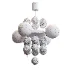 Modern_Tiered_Smoky_Glass_Bubble_Chandelier - Thumbnail 3