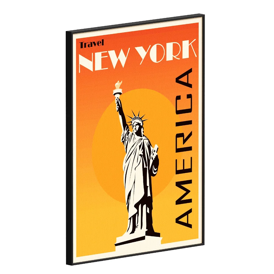 New York South Africa Mexico Frame set Image 2