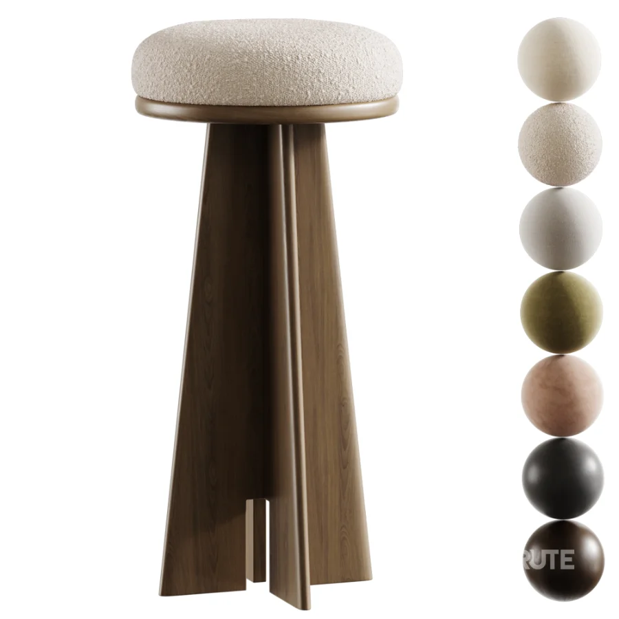 Half Bar Stool Kuru Image 1