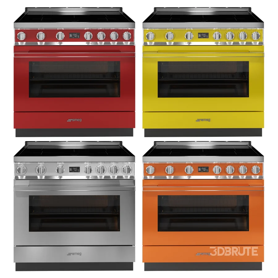 SMEG – Cooker with Induction Hob 90cm – Decorative wall hood 90cm Image 3