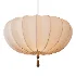 Traditional Japanese Round Iron Frame Fabric Shade Light Chandelier - Thumbnail 5
