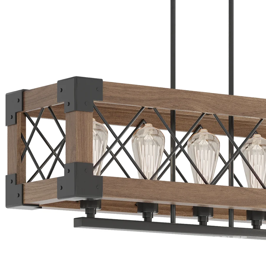 Linear Rectangular Chandelier Image 2