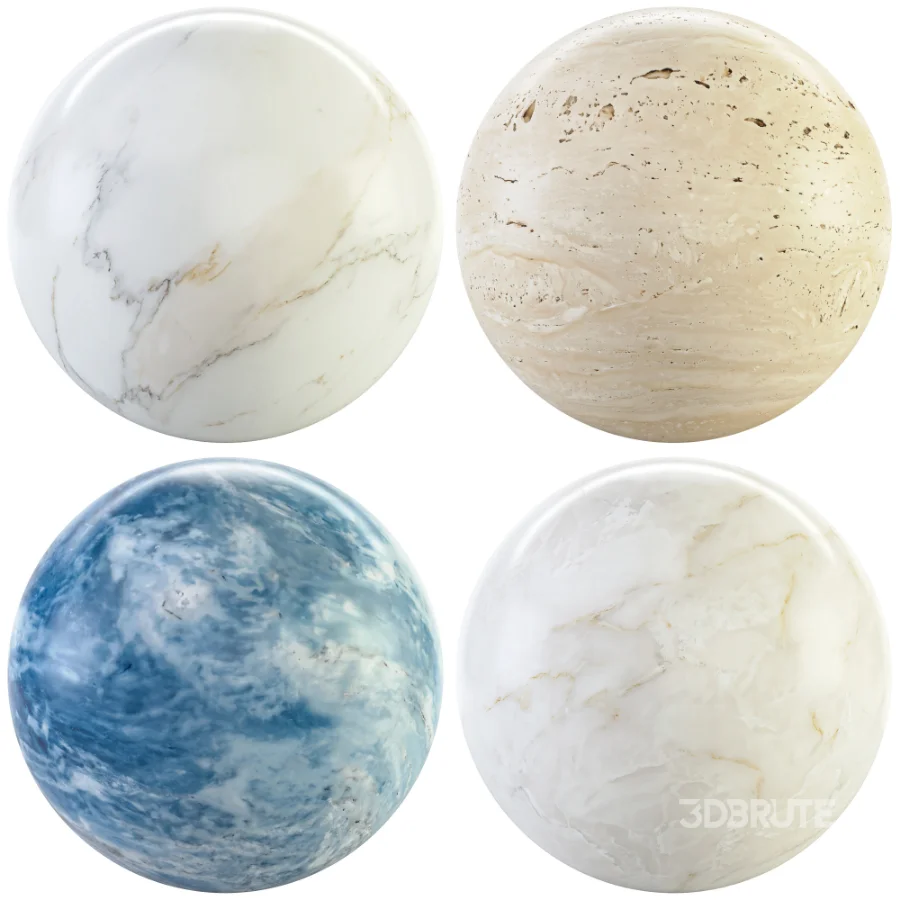Stone 142 (Caribbean Sky, Mystery, Tuscany Oro, Travertine) Image 1
