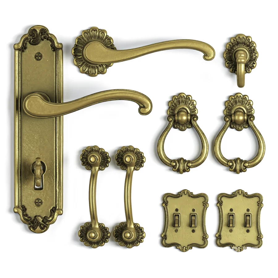 Soleil Baroque Door Hardware Collection – 03 Image 5