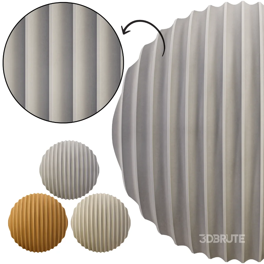 Fluted Wall 01 (Seamless) Image 1