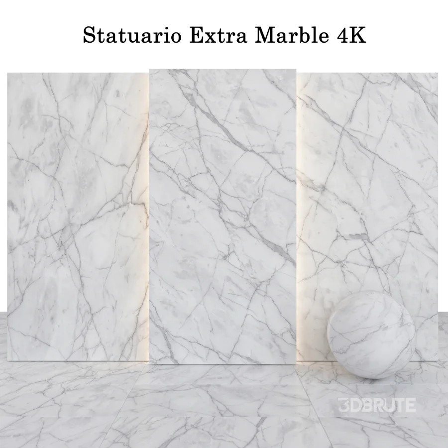 Stone 152 (Statuario Extra, Calacatta, Alpi, Gray) Image 4