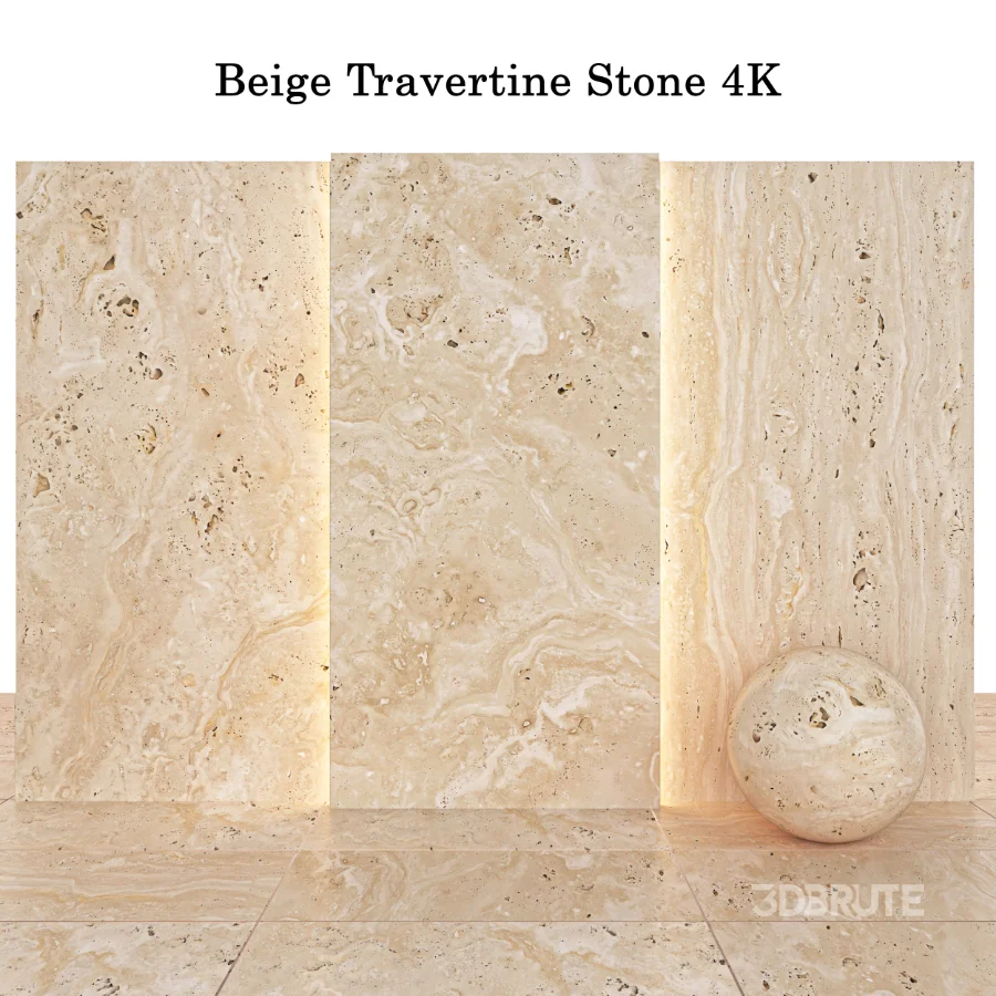 Stone 142 (Caribbean Sky, Mystery, Tuscany Oro, Travertine) Image 5