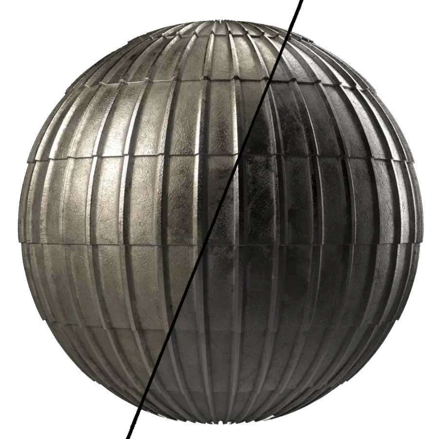 D254 Metal Roofing – Pbr 4k Seamless Image 1