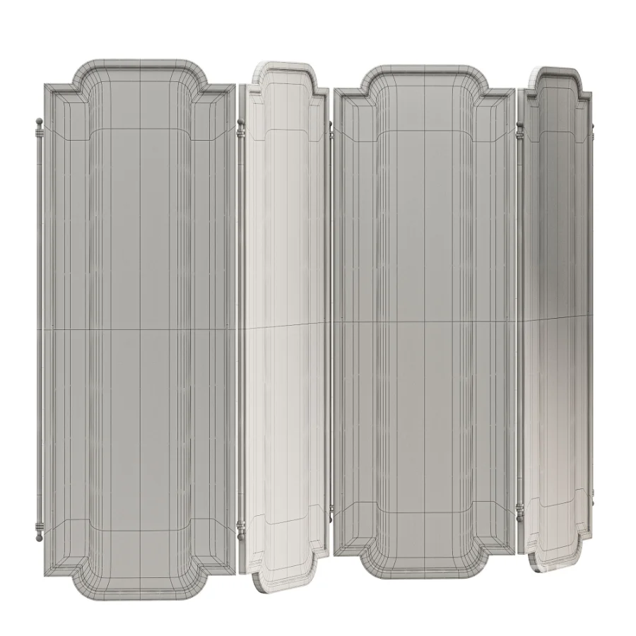 Custom Embossed Tempered Glass Decorative Partition Image 1