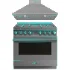 SMEG – Cooker with Gas Hob 90cm – Decorative wall hood 90cm - Thumbnail 5