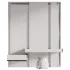 Modern Hallway Console Table with Mirror - Thumbnail 4