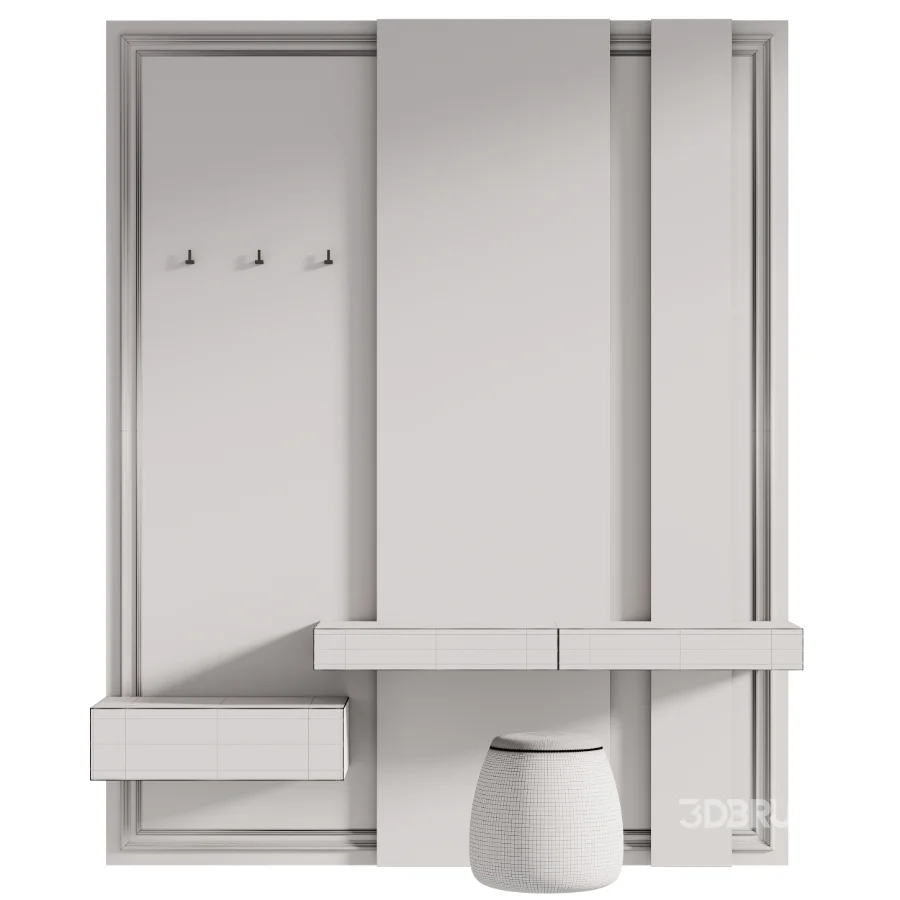 Modern Hallway Console Table with Mirror Image 4