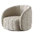 Upholstered Swivel Barrel Chair - Thumbnail 3