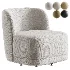 Prattsburgh Wide Swivel Barrel Accent Chair - Thumbnail 1