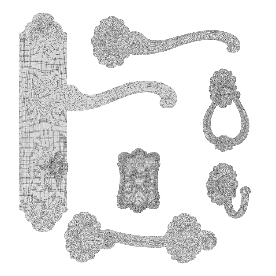 Soleil Baroque Door Hardware Collection – 03 Image 7