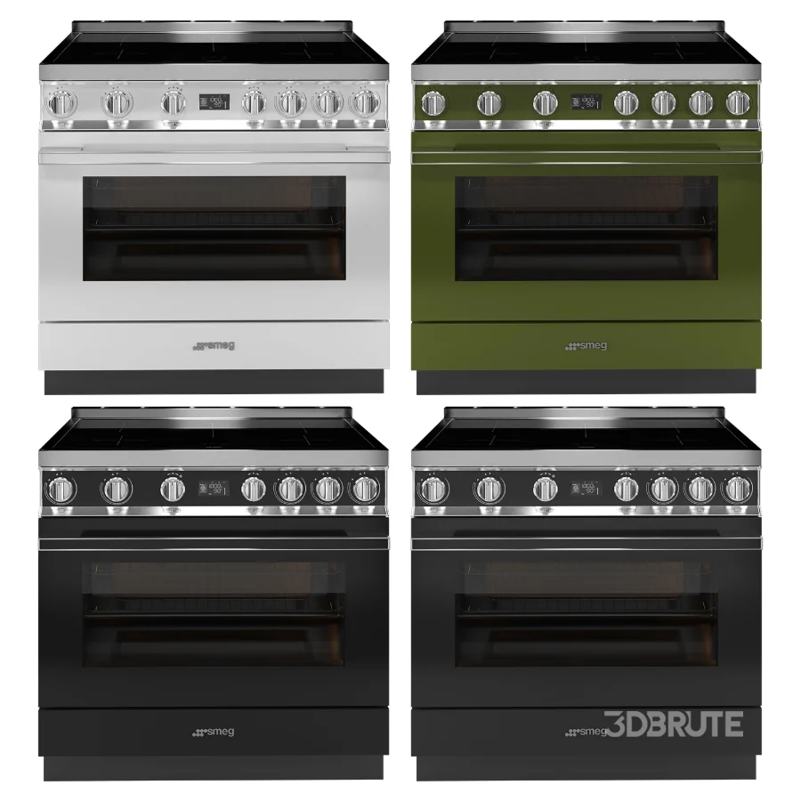 SMEG – Cooker with Induction Hob 90cm – Decorative wall hood 90cm Image 4