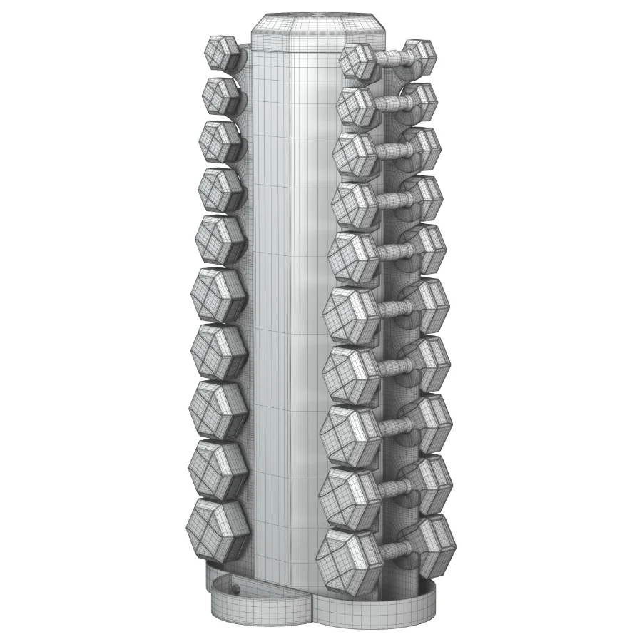 Urethane DURA BELL Dumbbells Vertical Pack Image 6