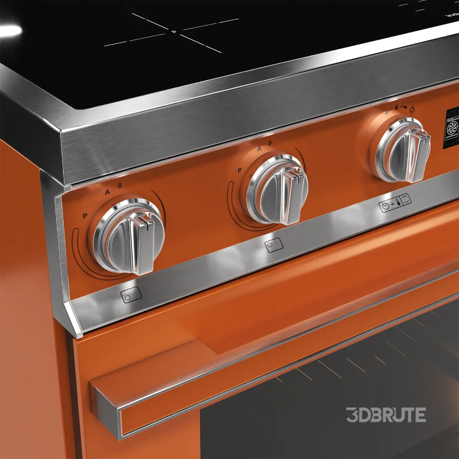 SMEG – Cooker with Induction Hob 90cm – Decorative wall hood 90cm Image 2