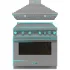 SMEG – Cooker with Induction Hob 90cm – Decorative wall hood 90cm - Thumbnail 6